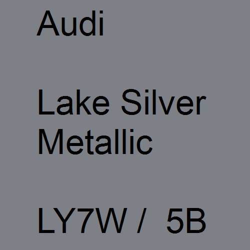 Audi, Lake Silver Metallic, LY7W /  5B.